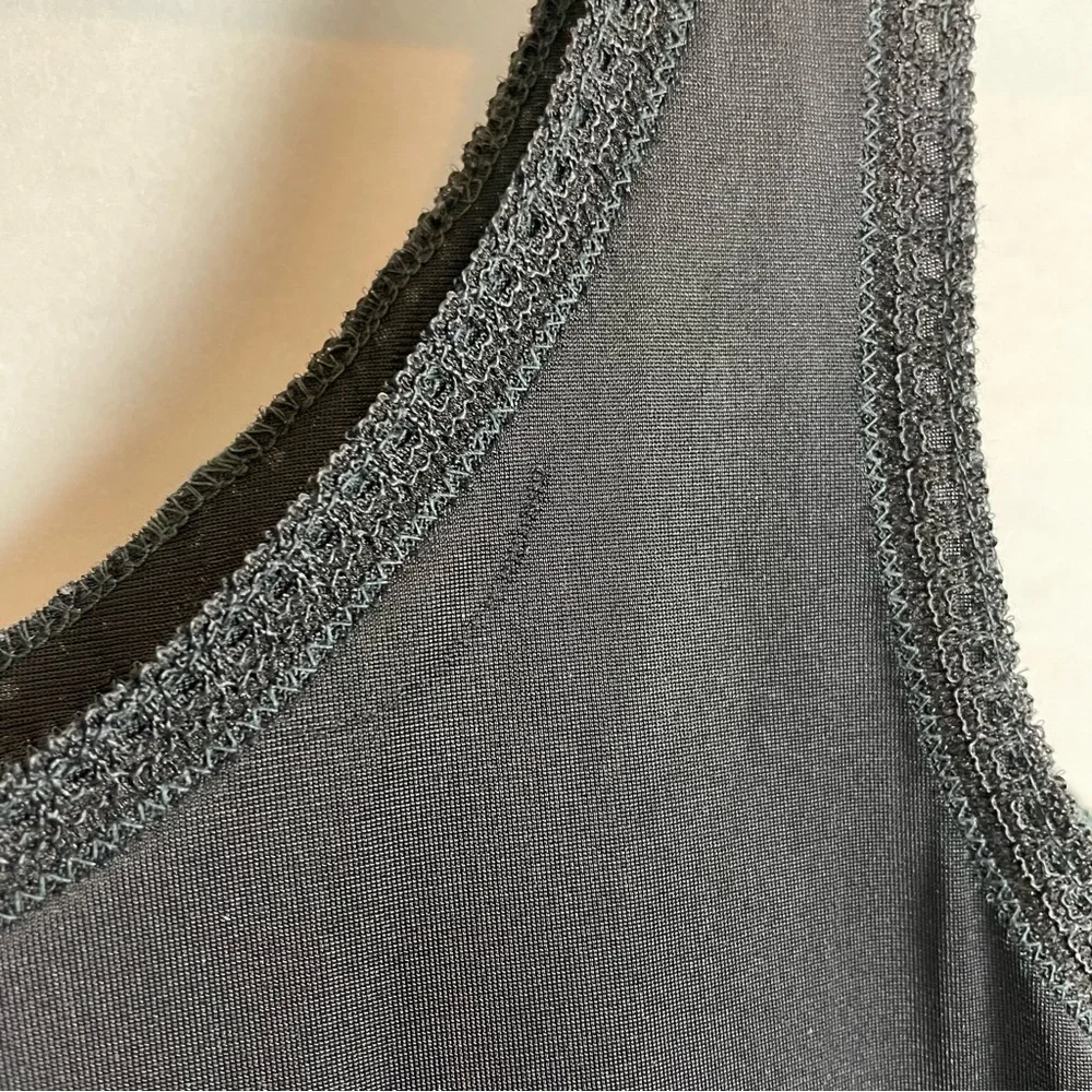Vintage Full Slip Black Lace Sissie Women Lingerie Retro Pin-Up Girl Classic - Picture 8 of 10